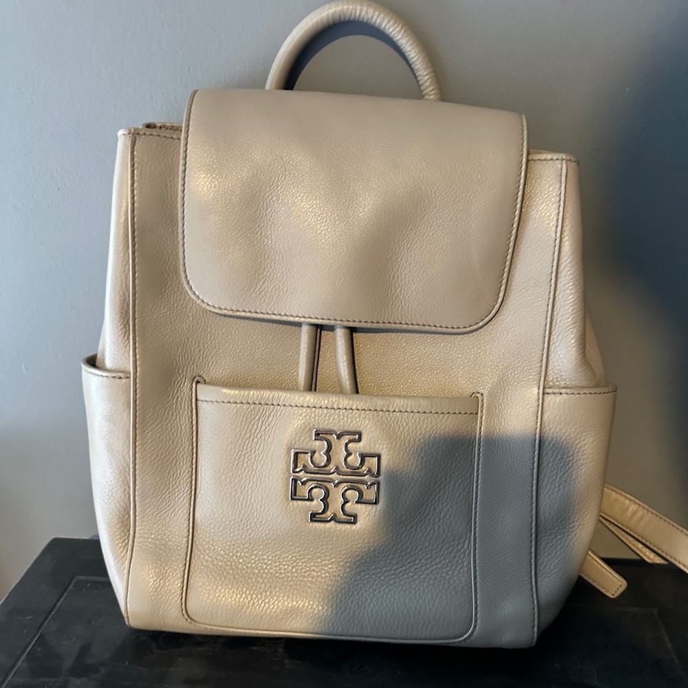 Tory Burch leather Britten backpack